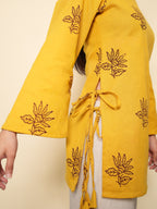 Sunehri Bell Sleeved Short Kurti