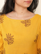Sunehri Bell Sleeved Short Kurti