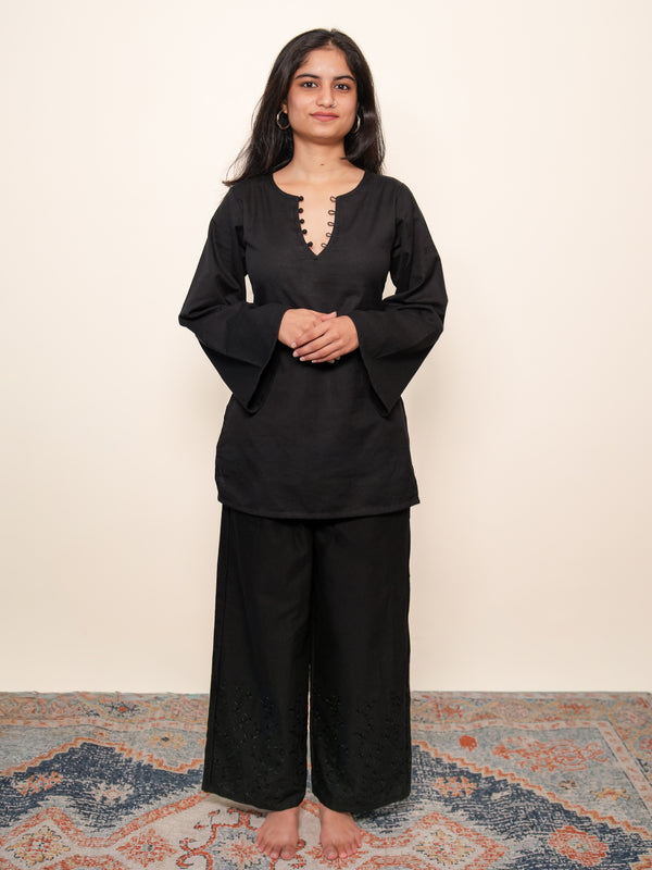 Chaaya Embroidered Bell Sleeved Kurta Set