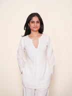 Sukoon Embroidered Bell Sleeved Kurta Set