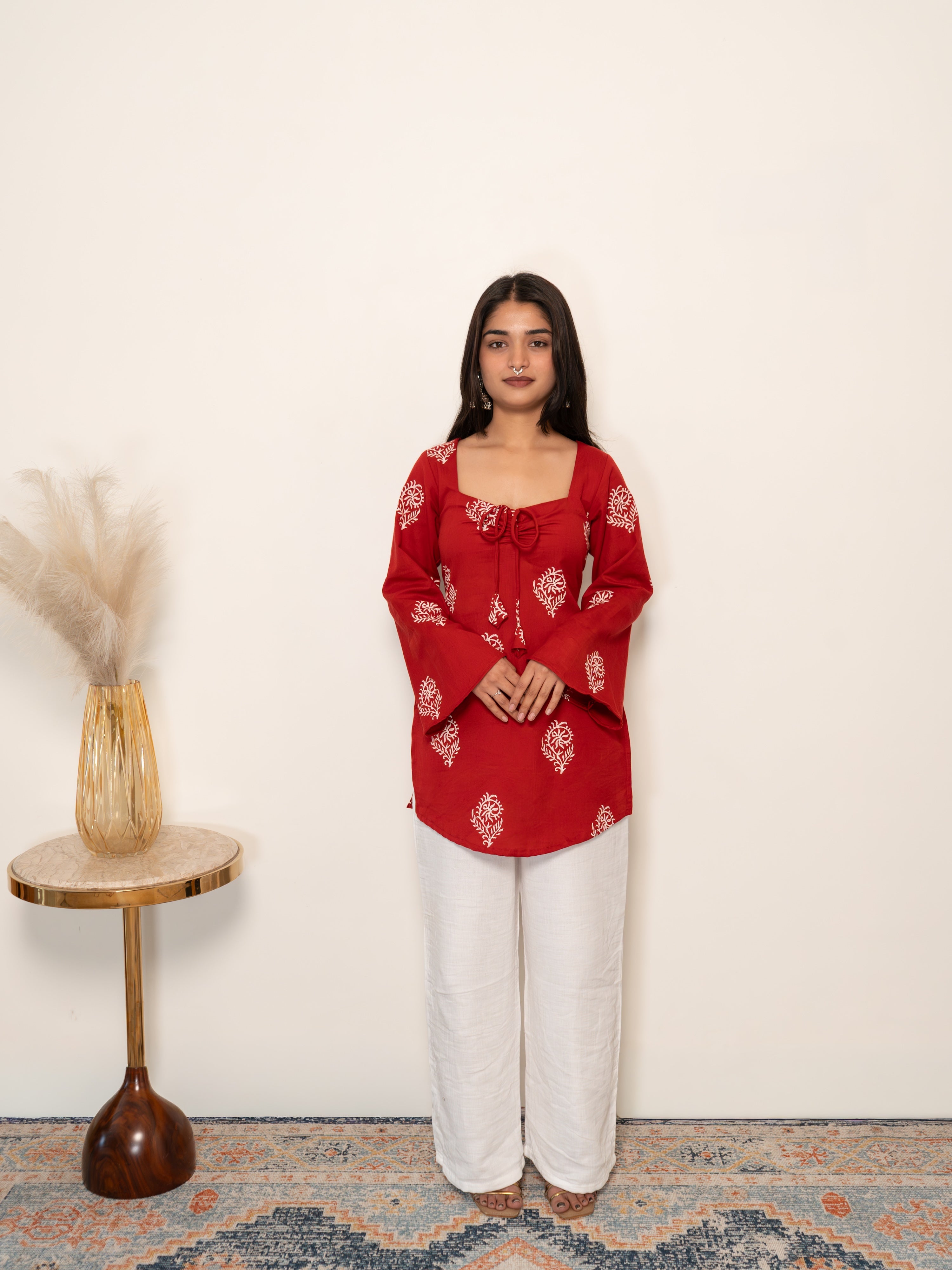 Rosie Bell Sleeved Short Kurti