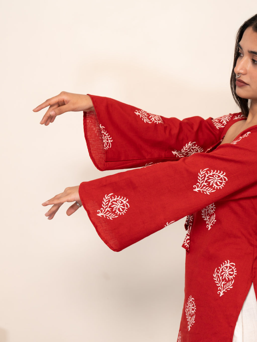 Rosie Bell Sleeved Short Kurti