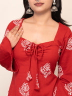 Rosie Bell Sleeved Short Kurti