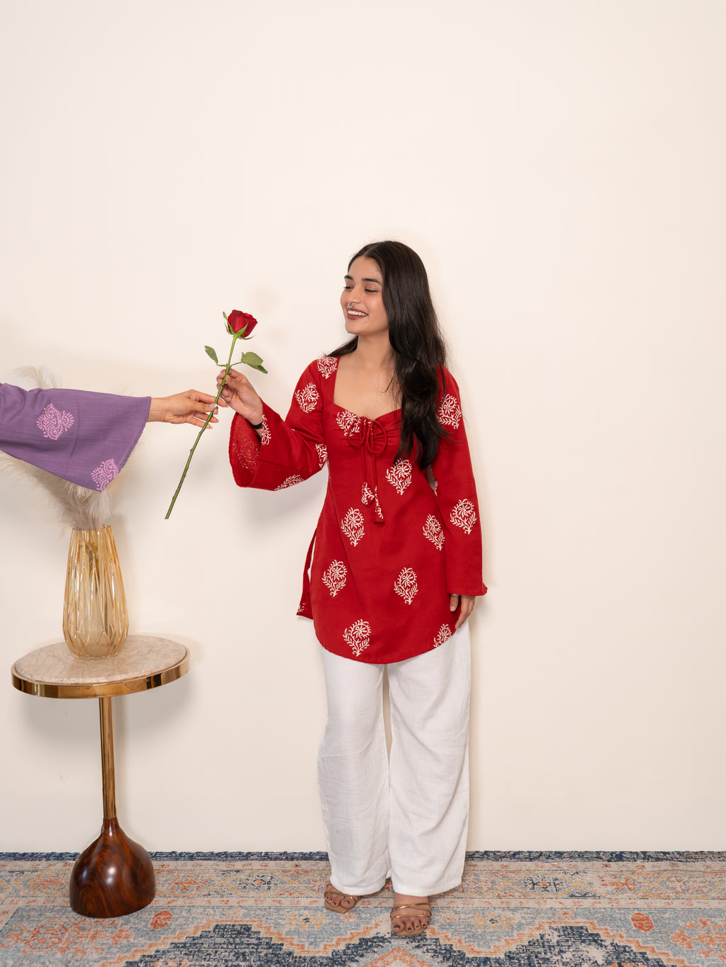 Rosie Bell Sleeved Short Kurti