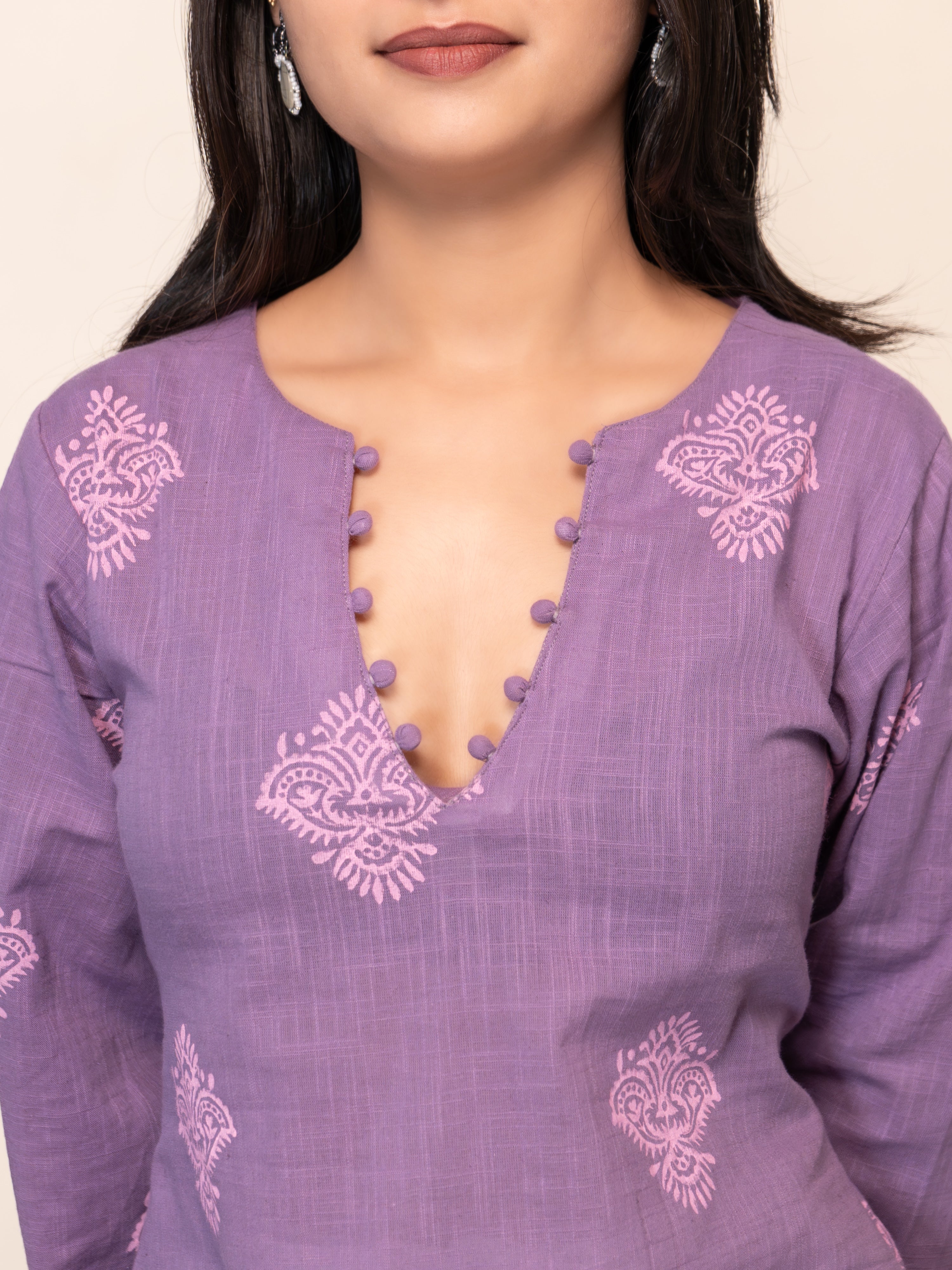 Lily Bell Sleeved Short Kurti