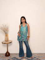 Tara Halter Neck Short Kurti