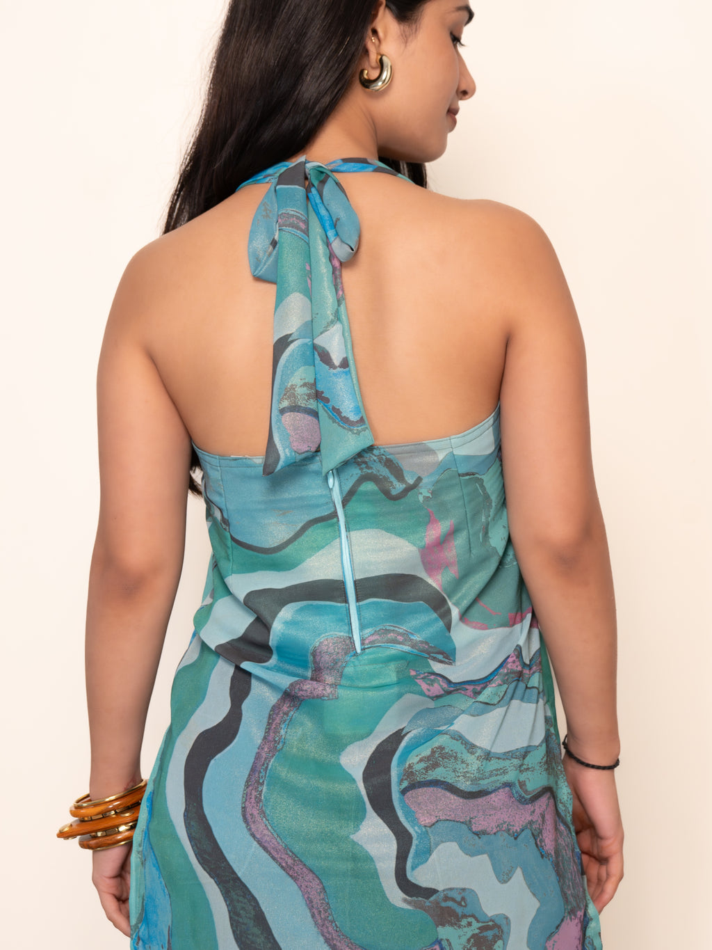 Tara Halter Neck Short Kurti