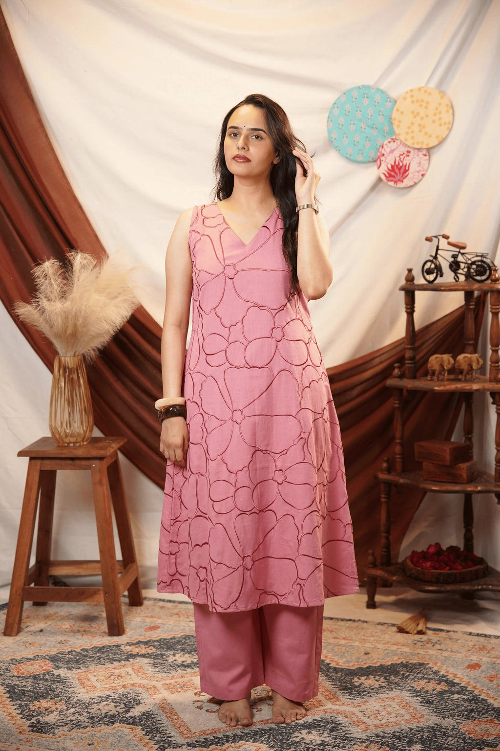 Gulaab Embroidered Kurta Set