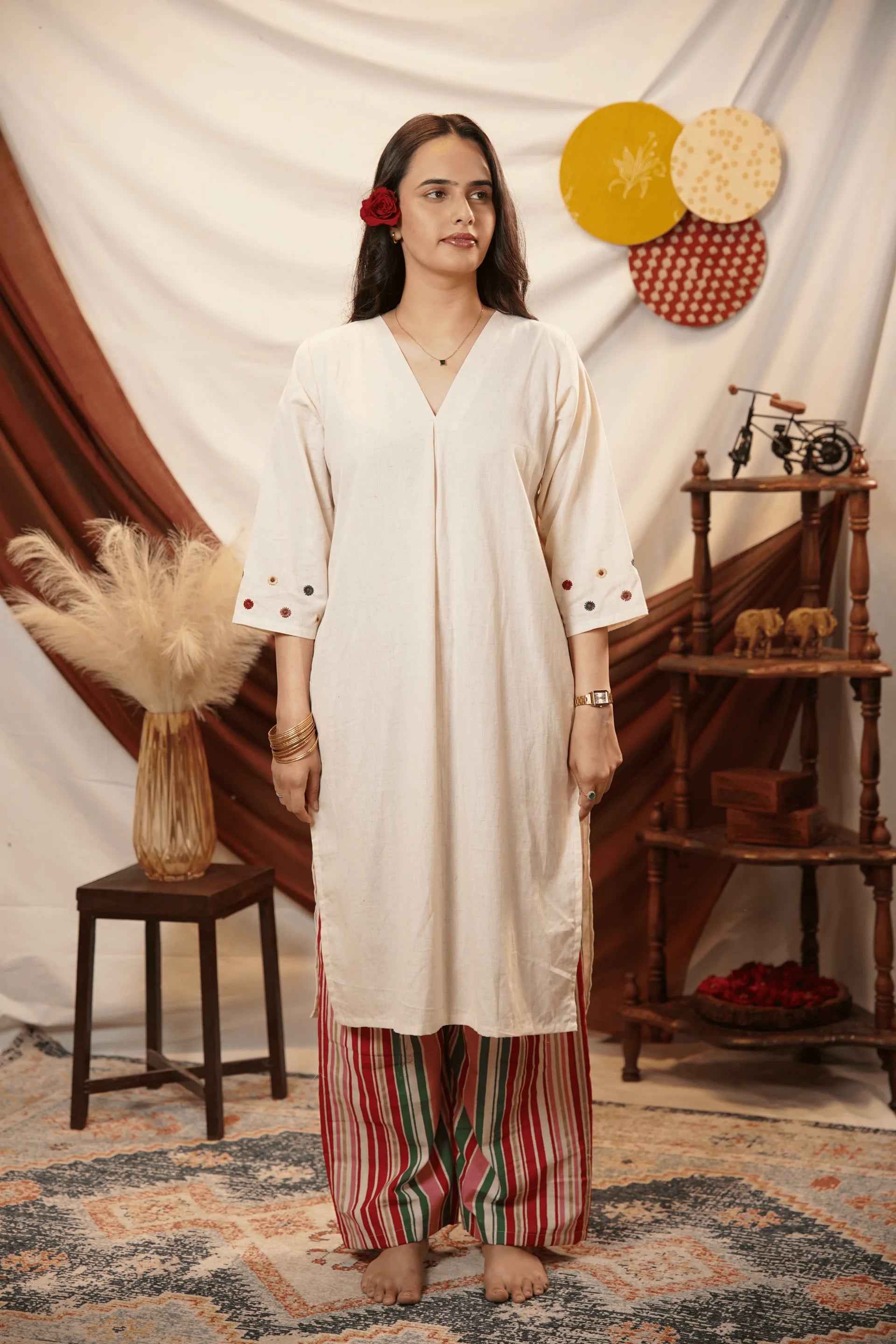 Vasanti Embroidered Kurta Set